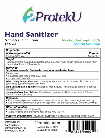 8 Oz Label (8oz 2proteku Hand Sanitizer Label 01)